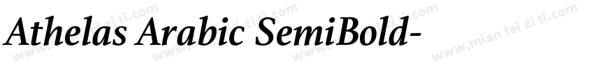 Athelas Arabic SemiBold字体转换